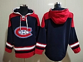 Canadiens Blank Navy Blue All Stitched Pullover Hoodie,baseball caps,new era cap wholesale,wholesale hats
